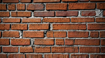 Obraz premium Cracked_and_Damaged_Brick_Wall