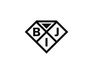 BIJ logo design vector template. BIJ