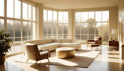 Photo interior modern design room 3d illustration