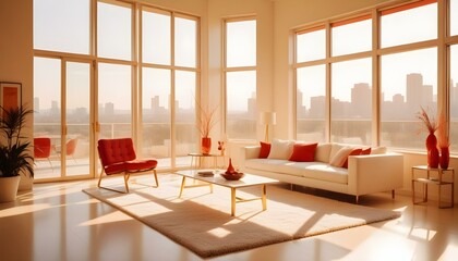 Photo interior modern design room 3d illustration