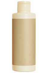 Beige beauty care bottle design element