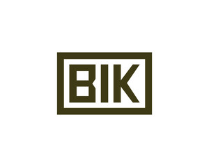 BIK logo design vector template. BIK