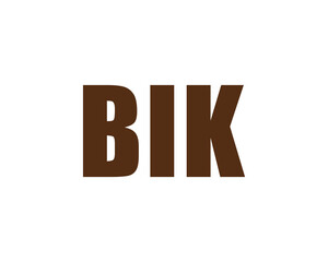 BIK logo design vector template. BIK