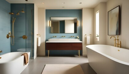 Photo interior modern design room 3d illustration