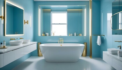 Photo interior modern design room 3d illustration