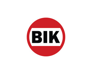 BIK logo design vector template. BIK