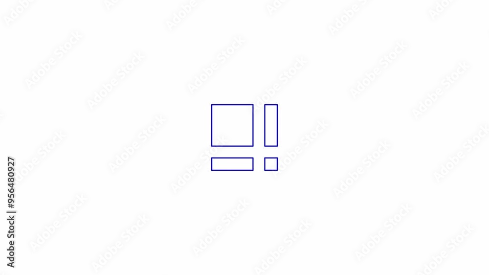 Poster dynamical geometrical shapes loading animation. mobile apps data animated element 2d abstract 4k vid