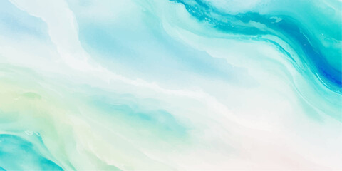 abstract soft blue and green abstract water color ocean wave texture background. Banner Graphic Resource as background for ocean wave and water wave abstract graphics	
