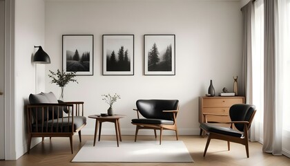 Photo interior modern design room 3d illustration