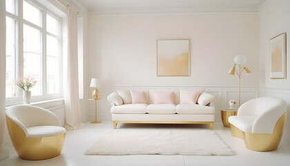 Photo interior modern design room 3d illustration