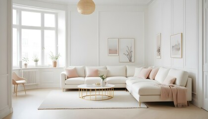 Fototapeta premium Photo interior modern design room 3d illustration