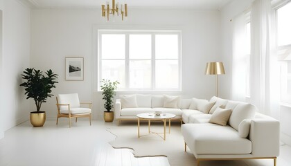 Fototapeta premium Photo interior modern design room 3d illustration