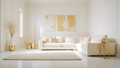 Photo interior modern design room 3d illustration