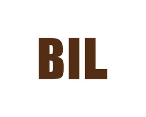 BIL logo design vector template. BIL