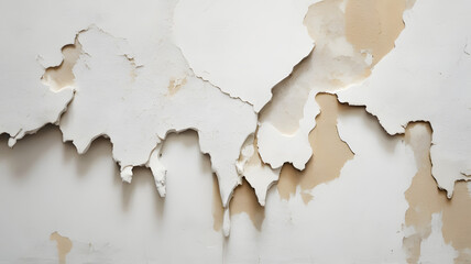 Obraz premium White_Plaster_Wall_with_Exposed