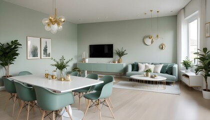 Fototapeta premium Photo interior modern design room 3d illustration