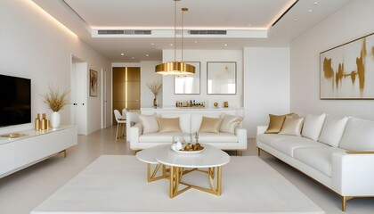 Fototapeta premium Photo interior modern design room 3d illustration