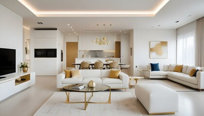 Photo interior modern design room 3d illustration