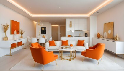 Fototapeta premium Photo interior modern design room 3d illustration