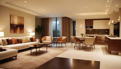 Photo interior modern design room 3d illustration