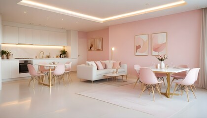 Fototapeta premium Photo interior modern design room 3d illustration