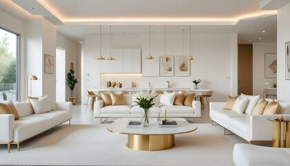 Photo interior modern design room 3d illustration