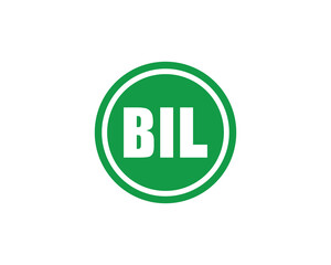BIL logo design vector template. BIL