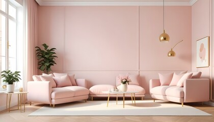 Photo interior modern design room 3d illustration