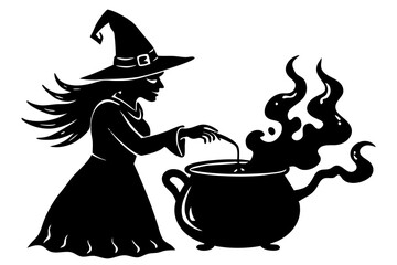 Witch's Poison Cauldron. Scary Devil's Cauldron Halloween Decoration