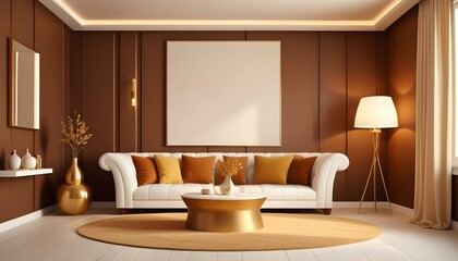 Photo interior modern design room 3d illustration