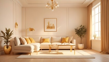 Photo interior modern design room 3d illustration