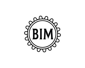 BIM logo design vector template. BIM