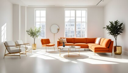 Photo interior modern design room 3d illustration