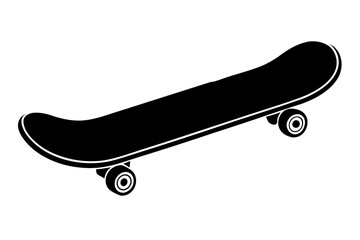 Skateboard silhouette, Skateboard icon vector, Skateboard Svg, vector illustration