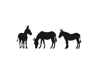 donkey silhouette.