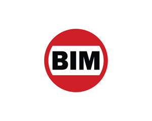 BIM logo design vector template. BIM