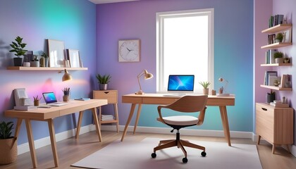 Photo interior modern design room 3d illustration