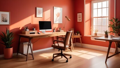 Fototapeta premium Photo interior modern design room 3d illustration