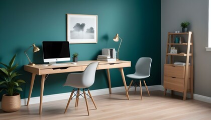 Photo interior modern design room 3d illustration