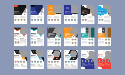 Business conference flyer template.