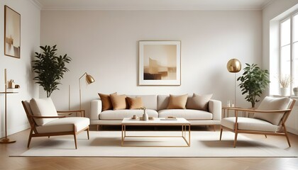 Photo interior modern design room 3d illustration