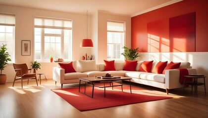 Fototapeta premium Photo interior modern design room 3d illustration