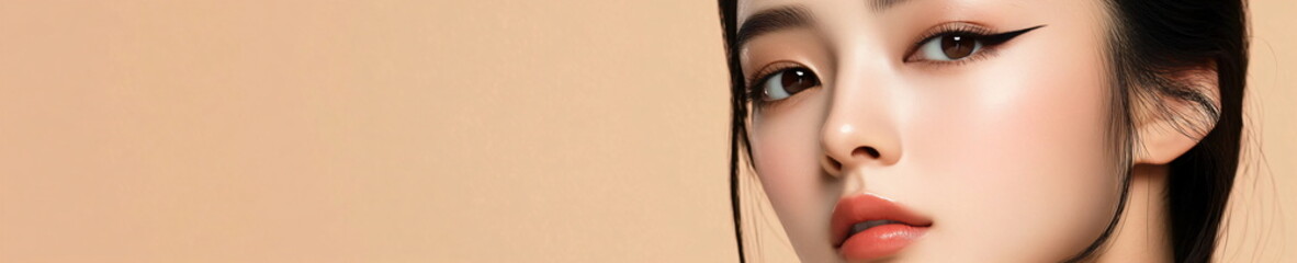 Naklejka premium Pretty asian woman
