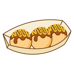 Takoyaki Food Illustration