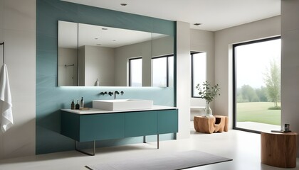 Fototapeta premium Photo interior modern design room 3d illustration