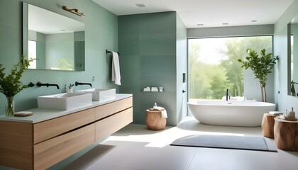 Photo interior modern design room 3d illustration