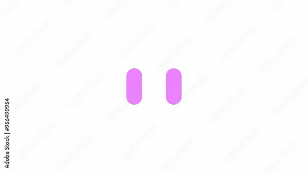 Fototapete dot transmission between bars loading animation. app data reload animated element 2d abstract 4k vid