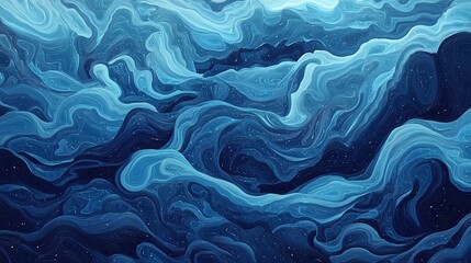 Obraz premium Abstract blue and white swirling pattern.