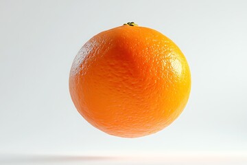 Isolated juicy orange fruit on white background