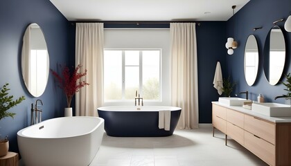 Photo interior modern design room 3d illustration